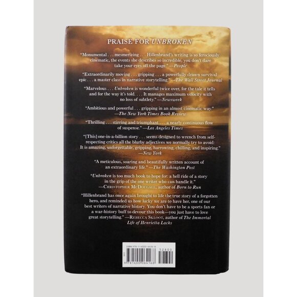 Unbroken By Laura Hillenbrand 2010 World War II Bestseller Hardcover Dust Jacket - Picture 2 of 5